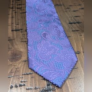 Ermenegildo Zegna 100% Silk Floral Tie
